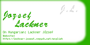 jozsef lackner business card